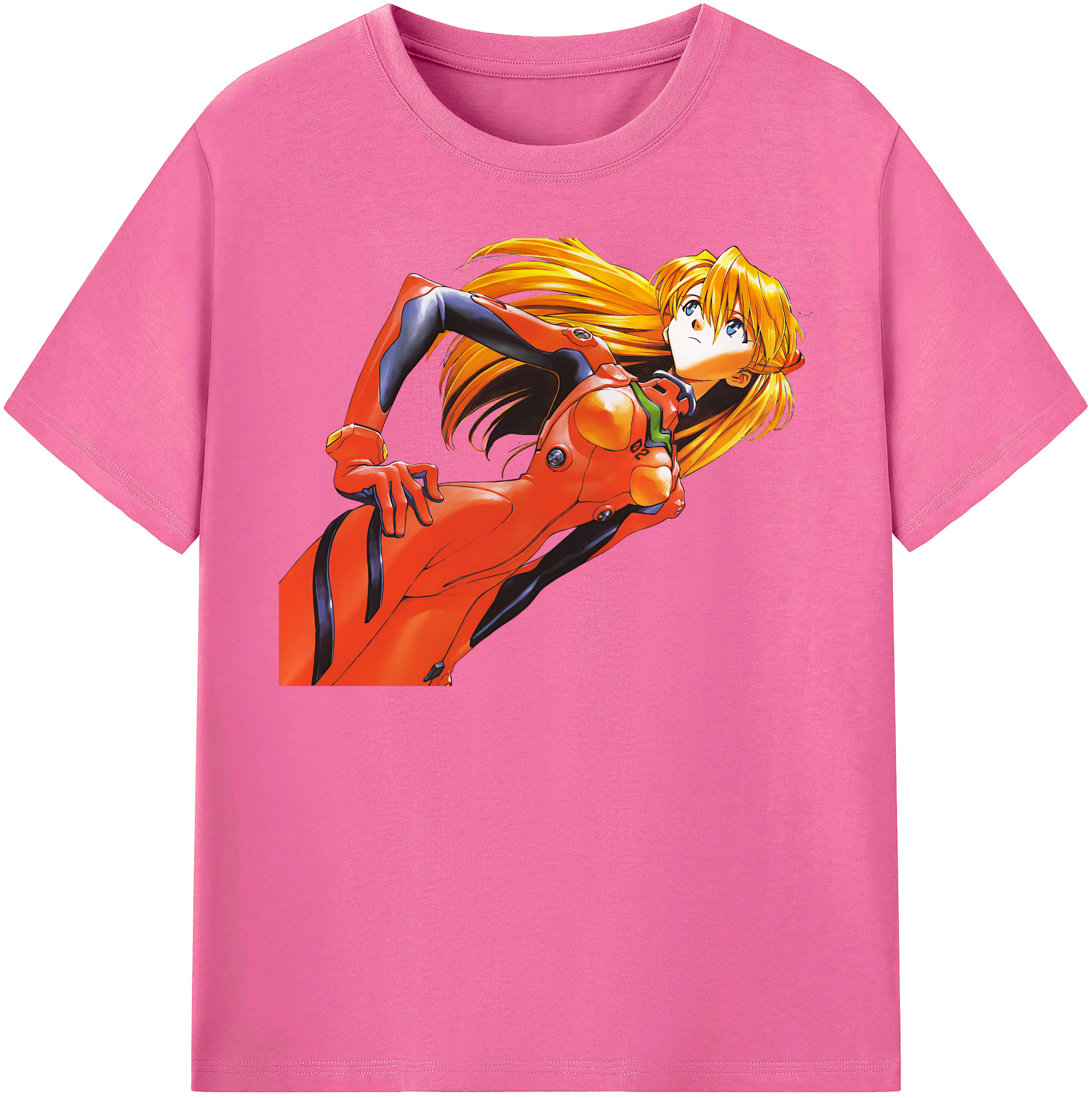 （画像用） EVA 新世紀エヴァンゲリオン レディースカジュアルプリントTシャツ（綿100％）